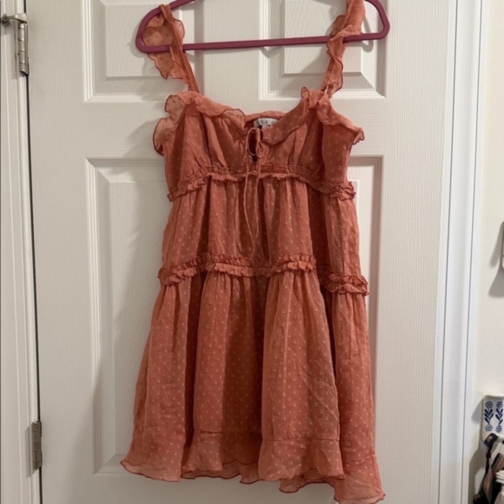 Patrons of Peace Peach dress
